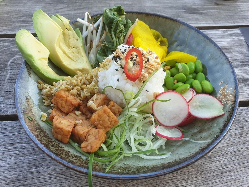 Colorful healthy bowl